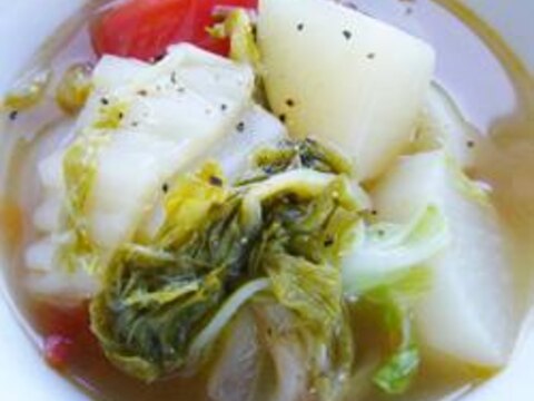 簡単☆白菜と大根のスープ 